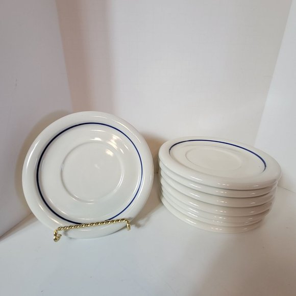 Vintage Jepcore Int. China Sea Blue Saucer Set - Picture 1 of 4